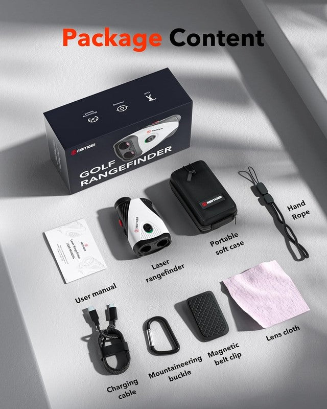 Golf Rangefinder 1200Yds 7X Magnification Slope Rechargeable Flag Lock Golfvue 16