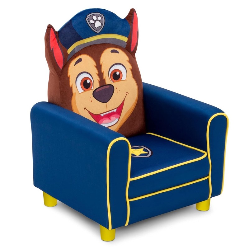 Figural Upholstered Kids Chair, Nick Jr. PAW Chase,Wood, Blue7