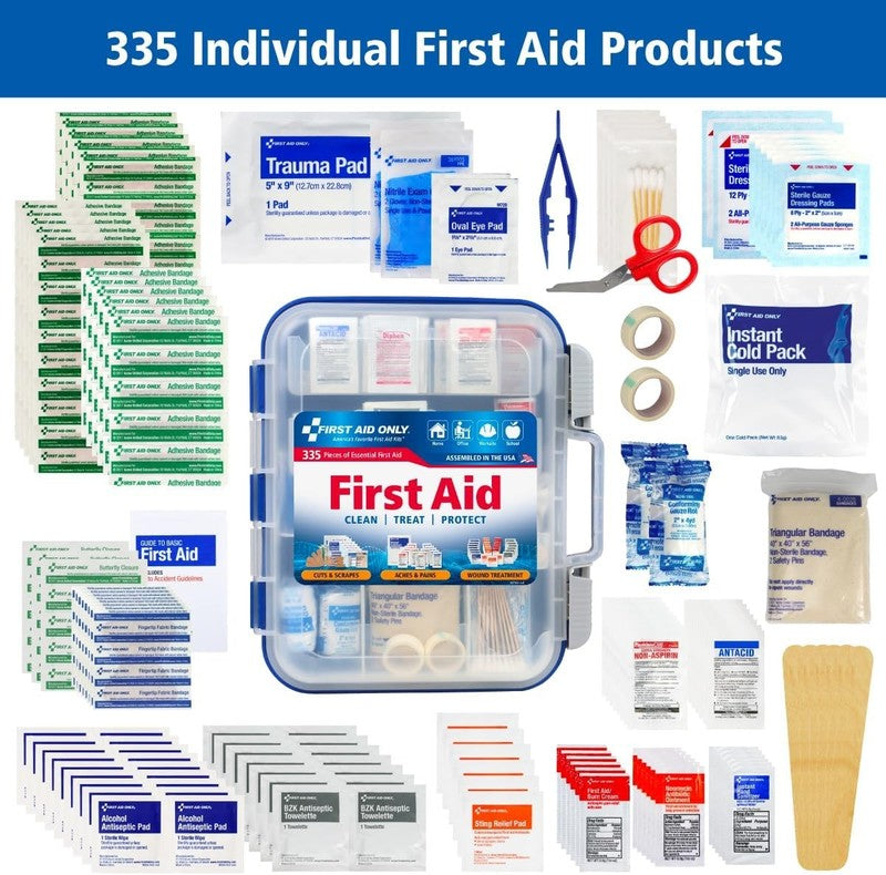 91247 Osha Compliant First Aid Kit, All Purpose 100 Person Emergency First Aid K3