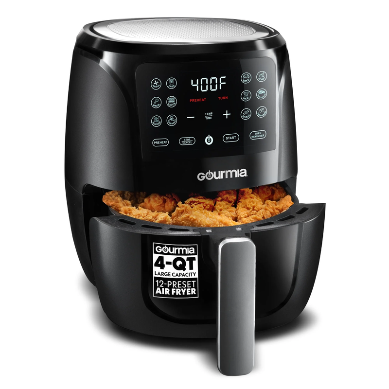 4-Qt Digital Air Fryer,Touchscreen, Compact, Dishwasher Safe, Black8