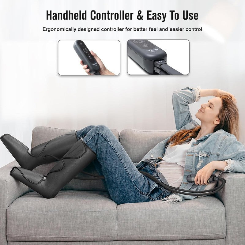 Air Compression Leg & Foot Massager for Pain, Swelling & Circulation2