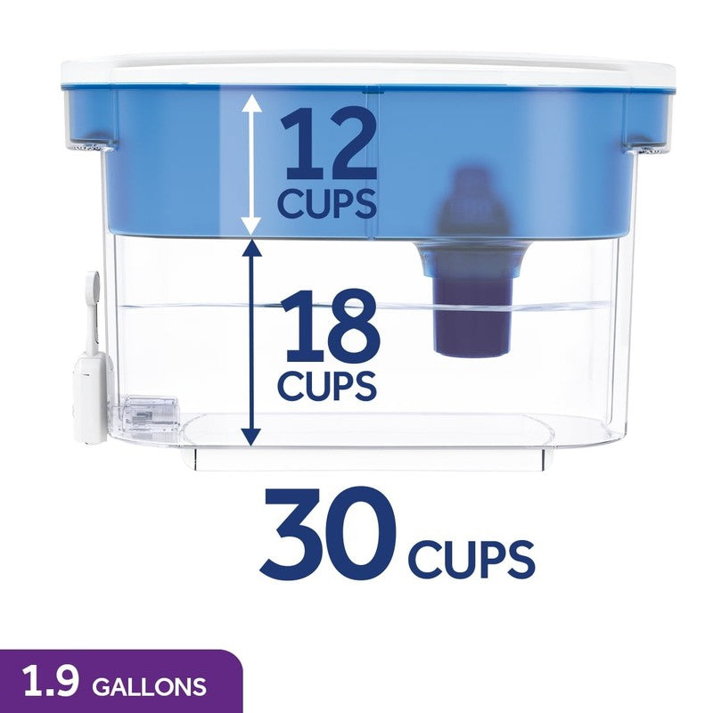 30 Cup Dispenser Filtration System, Blue/White, DS1800Z7