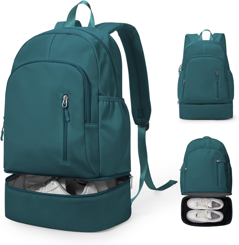 Gym Backpack for Women w/ Shoe Compartment Wet Pocket Travel Sports Bag0