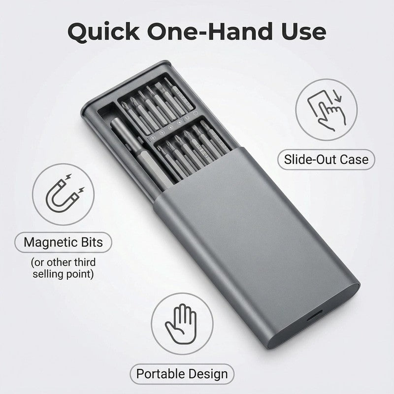 24 in 1 Precision Screwdriver Set Magnetic Repair Kit Phone Laptop Watch DIY1