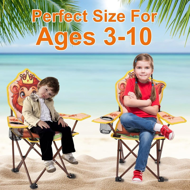 Kids Folding Outdoor Camping & Lawn Chair w/ Cup Holder & Carry Bag6