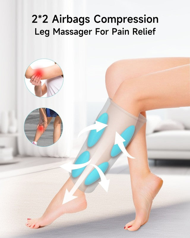 Cordless Calf Massager Pair w/ Heat & Vibration, Compression for Circulation6
