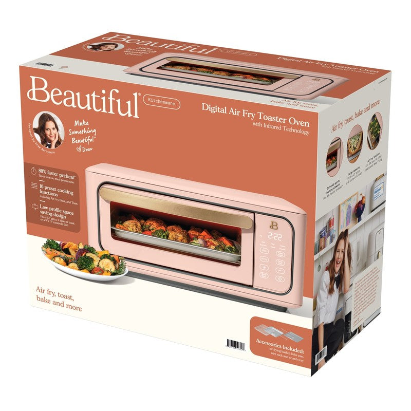 Drew Barrymore Infrared Air Fryer Toaster Oven 9-Slice 1800W Rose11