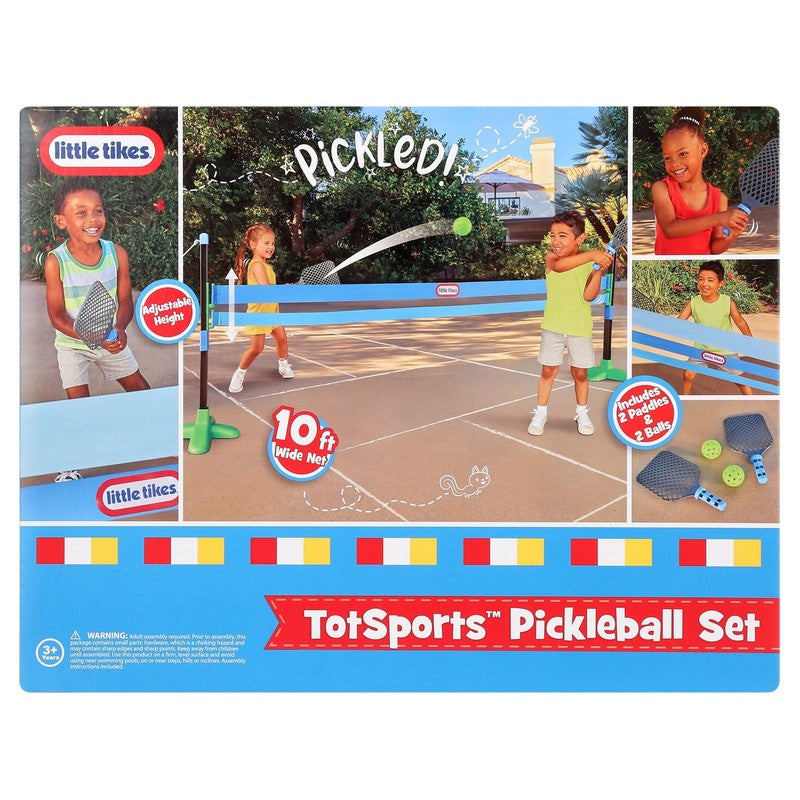 Totsports Pickleball Set, Includes 2 Paddles, 2 Balls, & Net, Ages 3+, Blue1