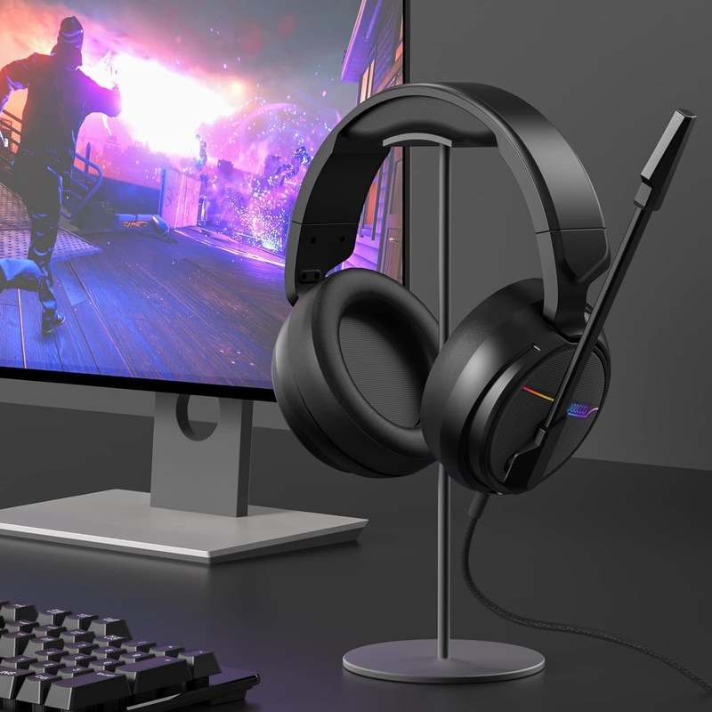 V20U USB Gaming Headset 7.1 Surround Sound RGB Noise Cancelling Mic7