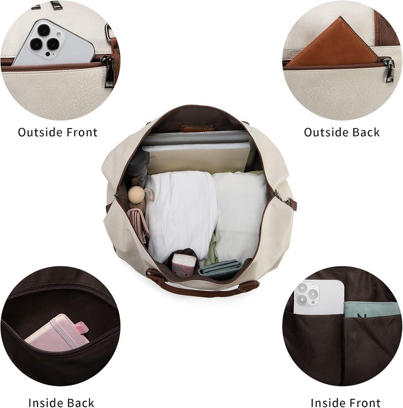 Weekender Overnight Bag Carry on Bag Travel Bag with Shoe Pouch3