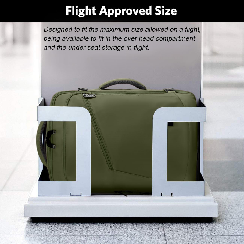 Lightweight Carry On Travel Backpack Expandable Trolley Sleeve Green8