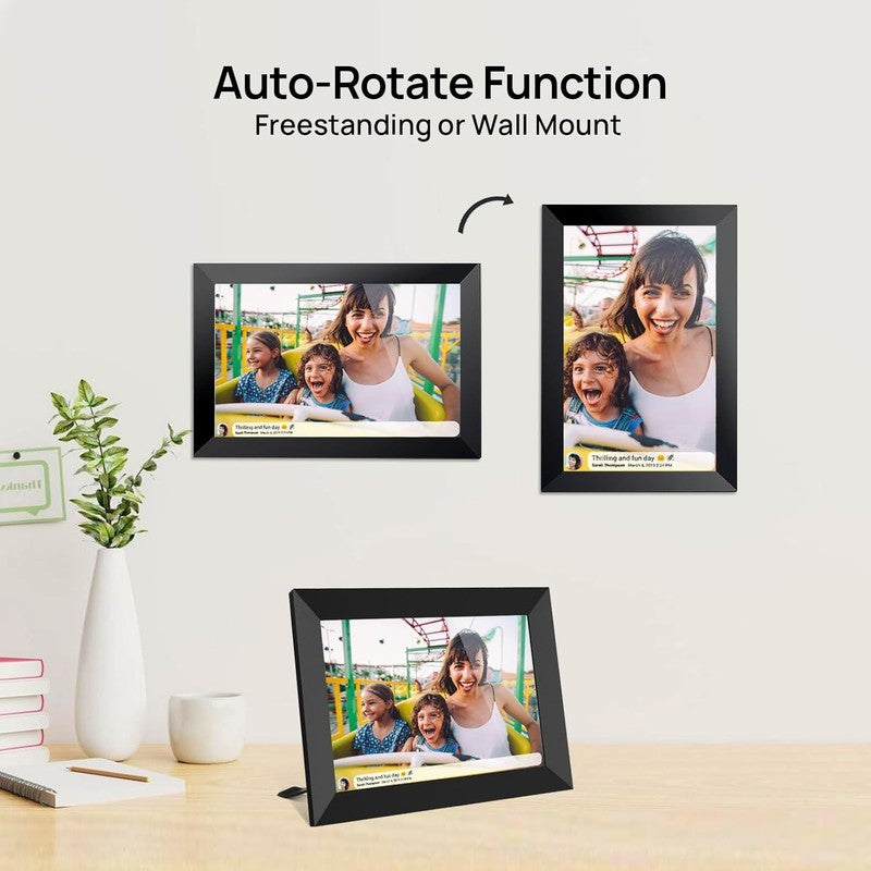 32GB FRAMEO 10.1 Inch Smart Wifi Digital Photo Frame 1280X800 IPS LCD Touch Scre7