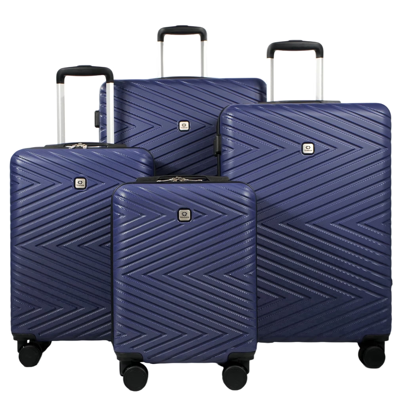 4 Piece Hardshell Luggage Set Hardside Lightweight Suitcase with TSA Lock Spinne0