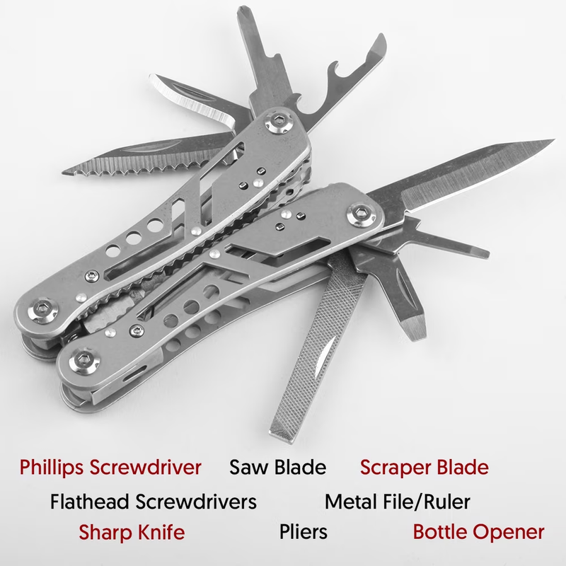 21 in 1 Multitool Folding Pocket Knife Survival Tool Set Hiking Camping4