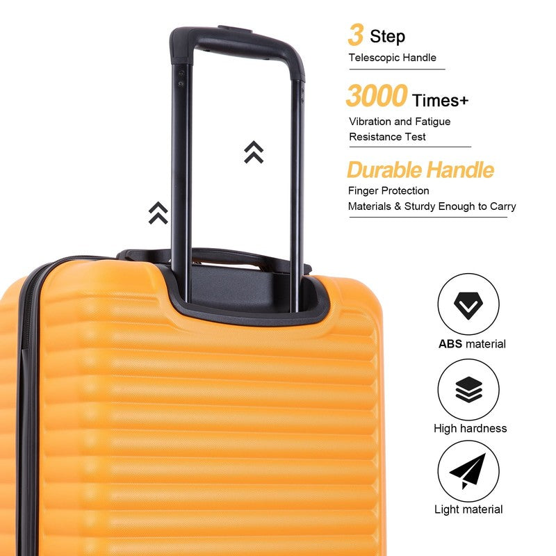Hardshell Carry on Luggage 20" Lightweight Orange Suitcase with Spinner Wheels5