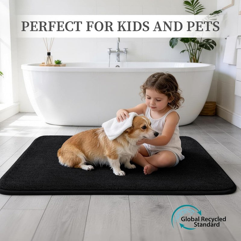 Memory Foam Bathroom Rugs Sets 2 Piece - 0.87" Thick Soft Towel-Like Absorbent B6