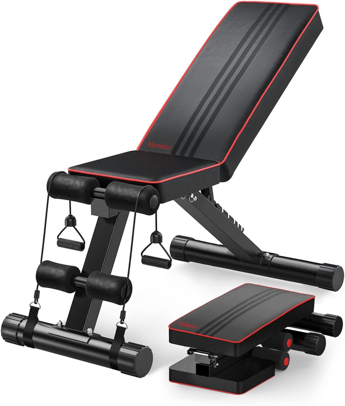 Versatile Adjustable Weight Bench for Full Body Home Workouts   Foldable FID10
