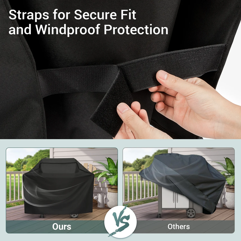 50 Inch Gas Grill Cover Heavy Duty Waterproof BBQ Grill Cover Black4