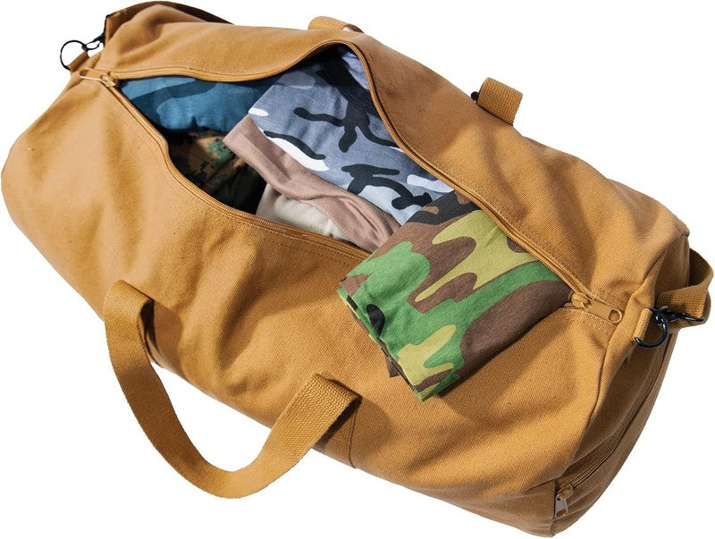 Heavy-Duty Canvas Shoulder Duffle Bag - Rugged Travel Gym Gear Equipment Bag1