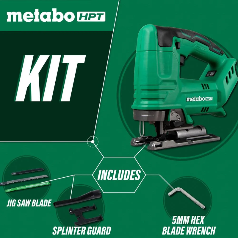 18V Multivolt Jig Saw | 2500 SPM | Variable Speed Trigger | Tool Only | CJ18DAQ47