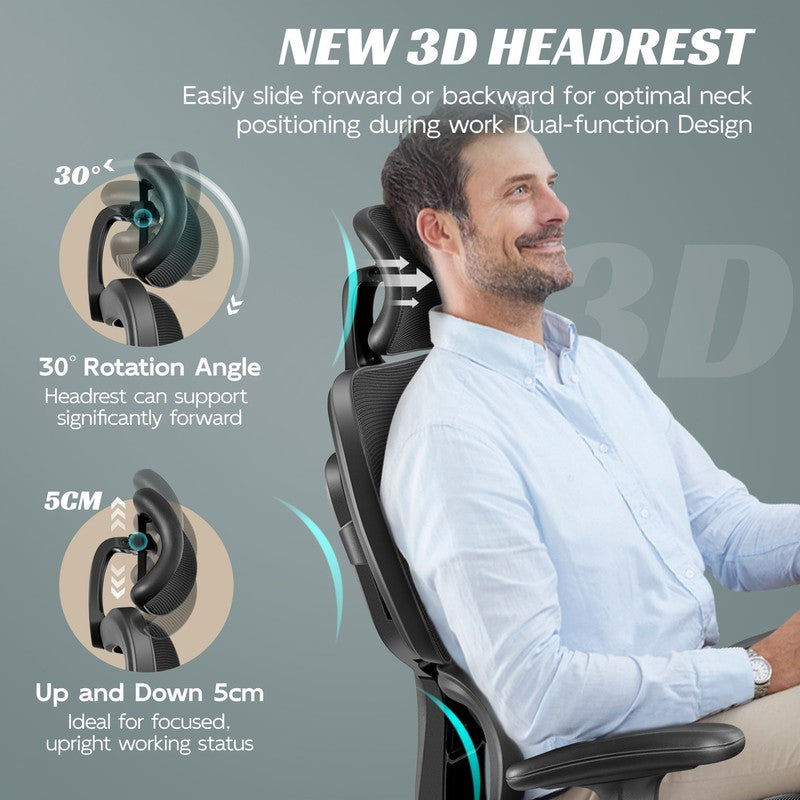 Ergonomic High Back Office Chair with Lumbar Support & High-Sponge Cushion11