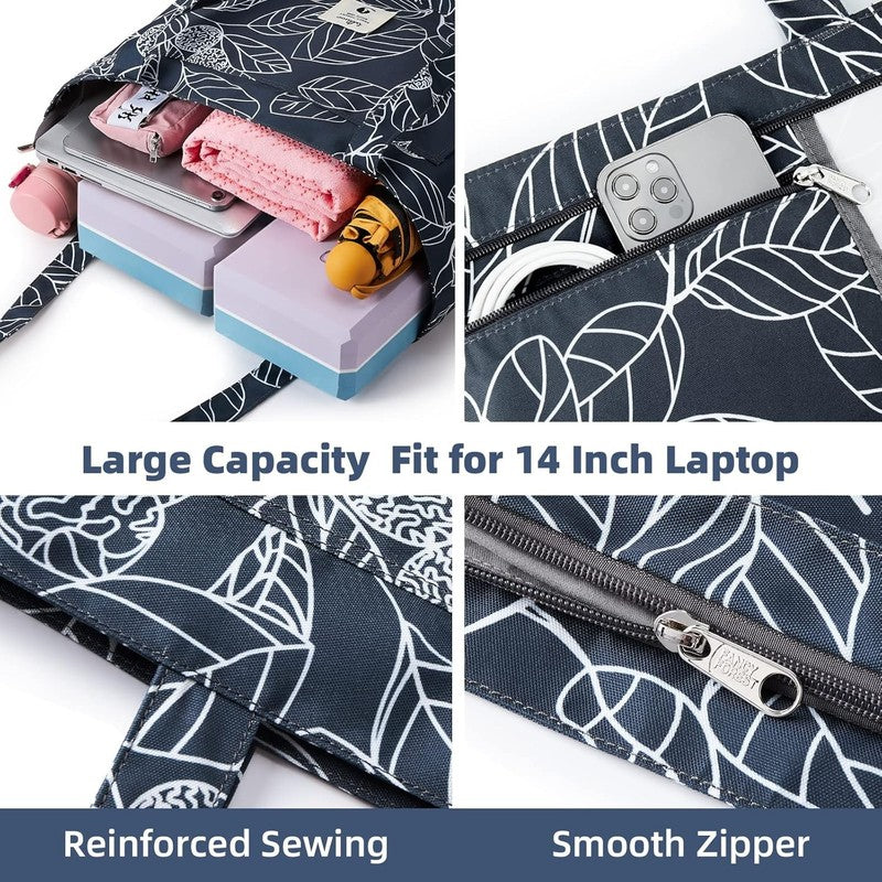 Yoga Bags for Women with Yoga Mats Bags Carrier Carryall Canvas Tote for Pilates3