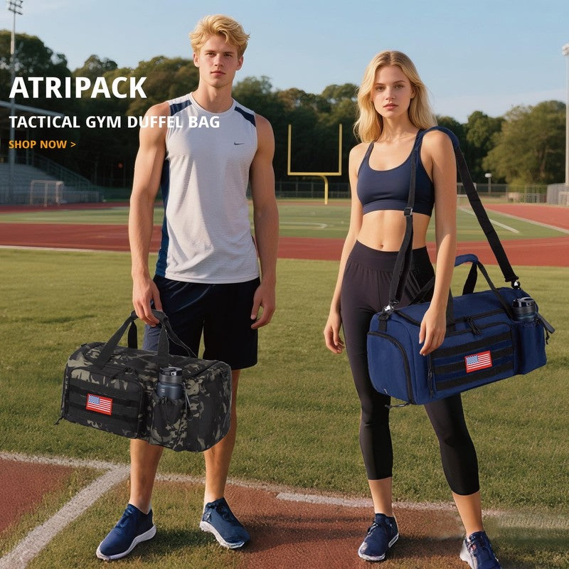 2 In 1 Gym Duffle Bag 40L Convertible Travel Bag Shoes Compartment Luggage1