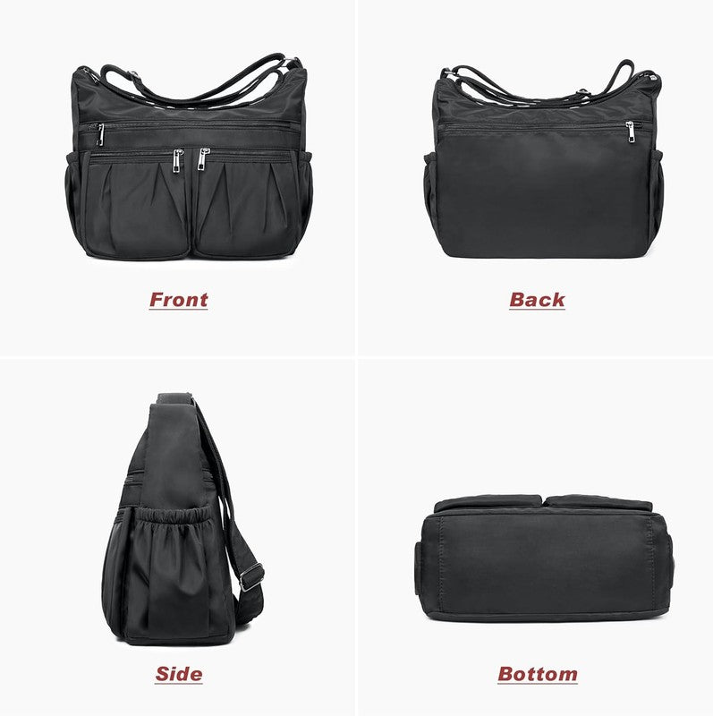 Women Crossbody Bag Waterproof Nylon Lightweight Shoulder Travel Handbag Purse3
