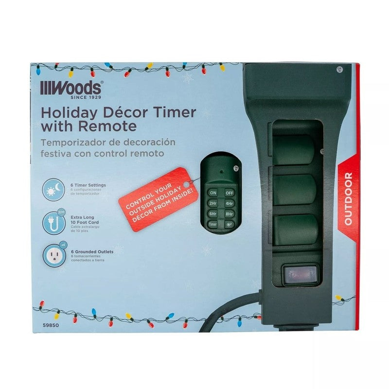 Outdoor Holiday Decor Timer with Remote1