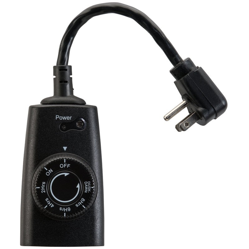 (2 Pack)  Outdoor Grounded Photocell Dusk to Dawn Timer Single Outlet, 10 Amps1