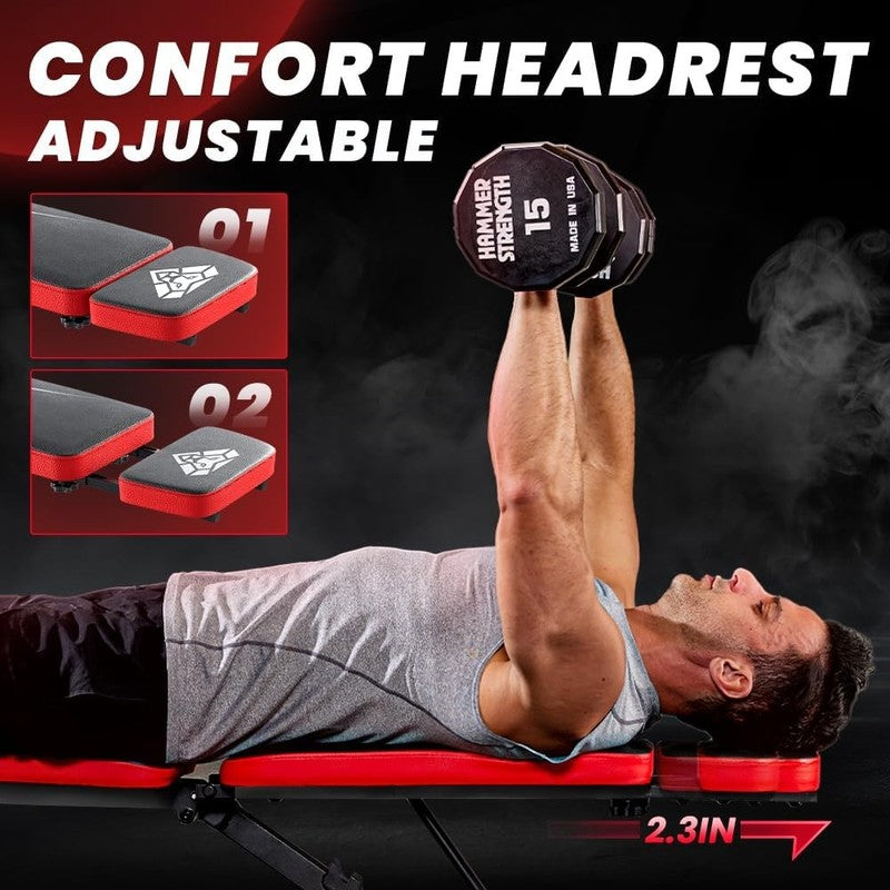 Adjustable Weight Bench, Foldable Workout Bench for Home Gym 660LBS2