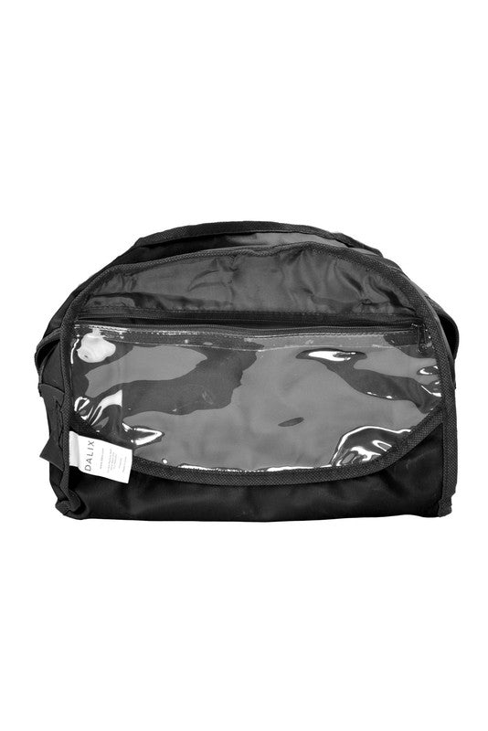 12" Mini Duffel Bag Gym Duffle in Black1