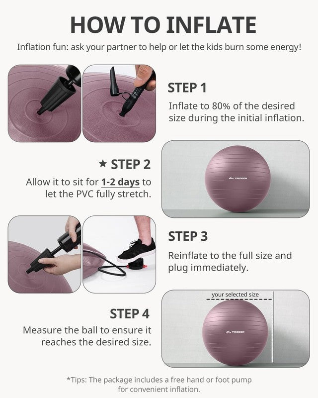 Exercise Ball Yoga Ball,Office Seating & Balance Ball Chair, Stability Ball for 7