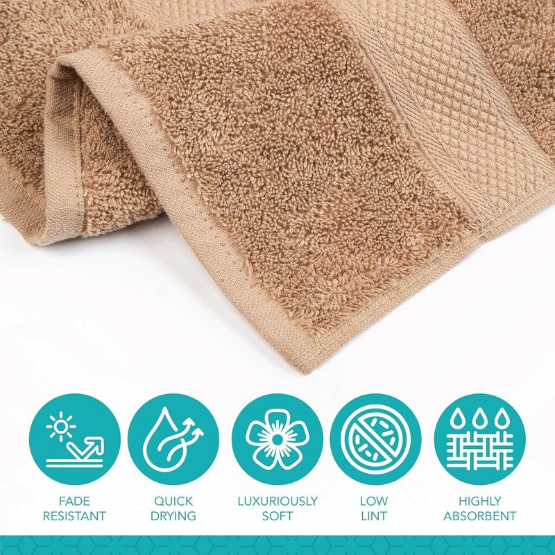 Pleasant Home Bath Towels Set of 6 (24” X 50”) 100% Cotton, 515 GSM | Lightweigh2
