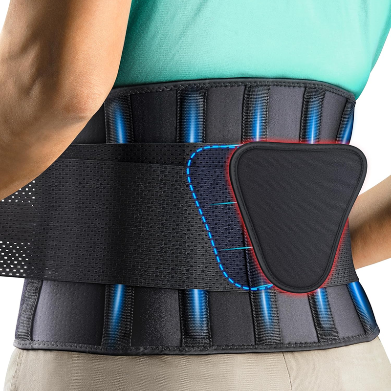 Back Brace Support Belt, Adjustable Lumbar Support for Pain, Sciatica, Scoliosis10