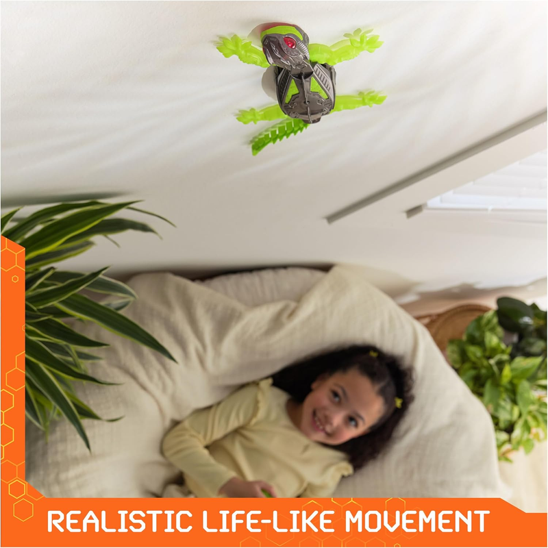 Wall Crawler Gecko RC Robot w/ Rechargeable Remote Control Kids Toy Ages 4+2