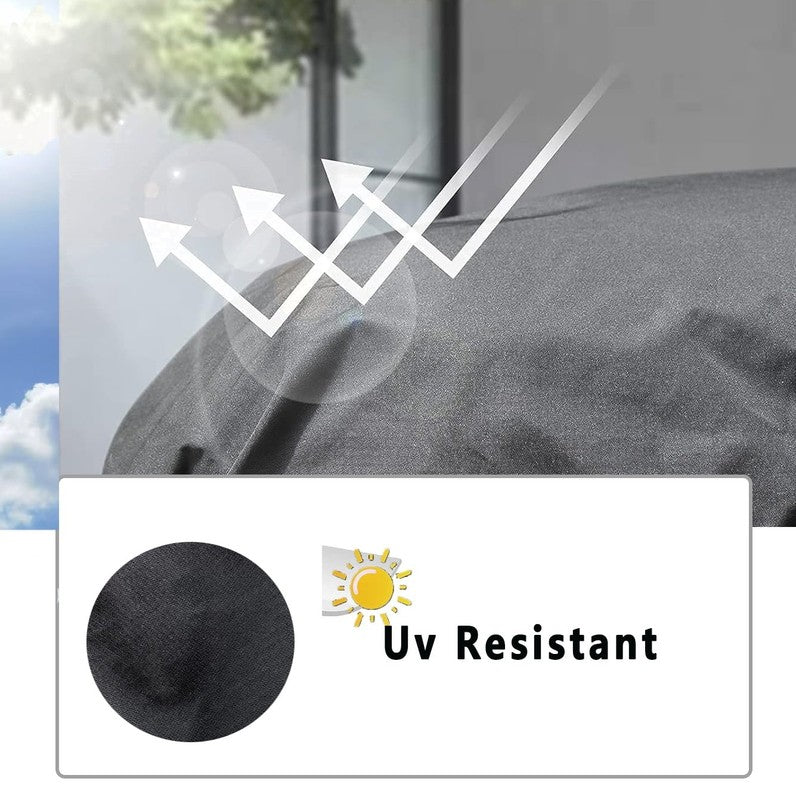 3 Seater Outdoor Sofa Cover Waterproof 80"x38"x35" Black Patio Furniture1