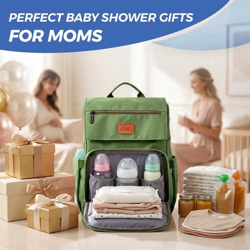 Baby Diaper Bag Backpack Large Waterproof w/ Changing Pad Easy Access1