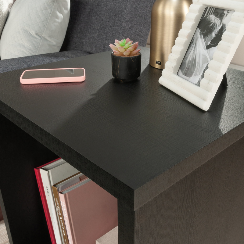 Westley End Table, Black Wood Finish4