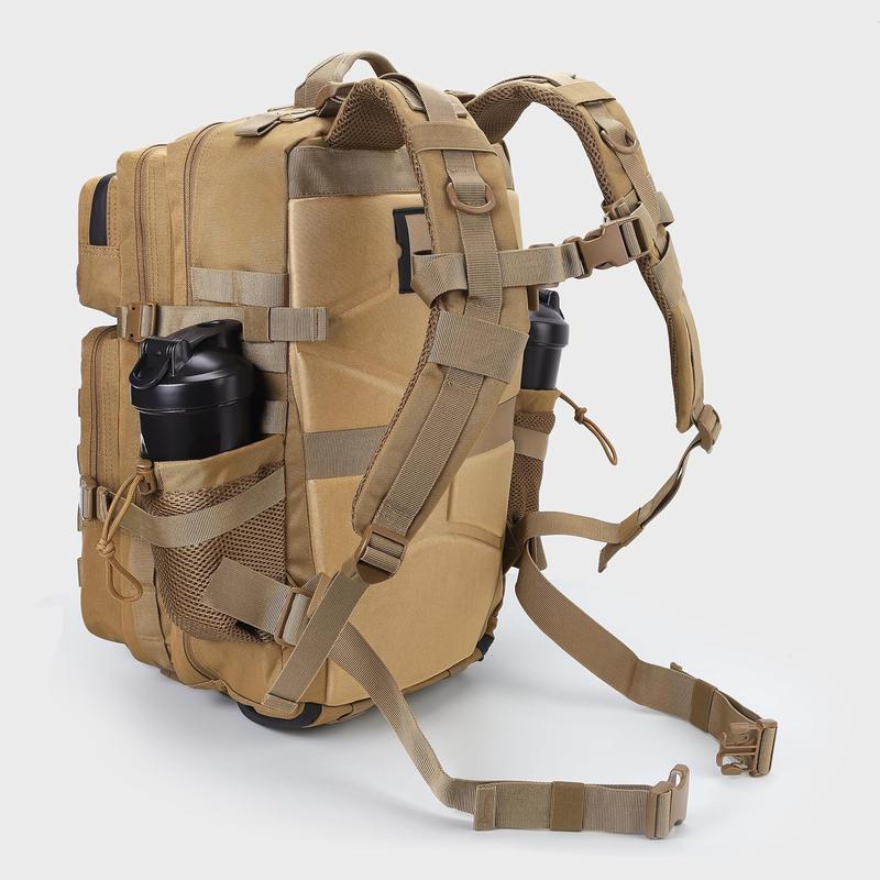 45L Tactical Backpack Military Army Rucksack w/ Shoe Compartment 3 Day Pack6