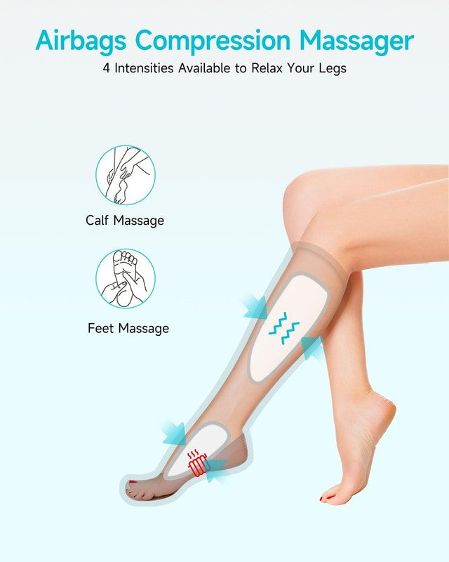 Heated Leg Compression Boots Massager Foot Calf Circulation Pain Relief1