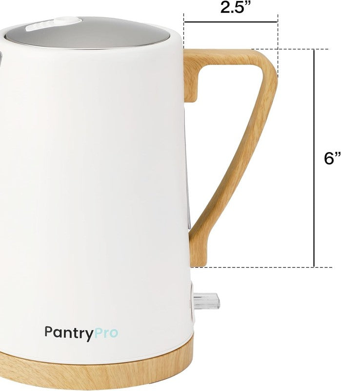 Electric Kettle 1.7L 1500W Stainless Steel Fast Boil Auto Shut Off LED Black8