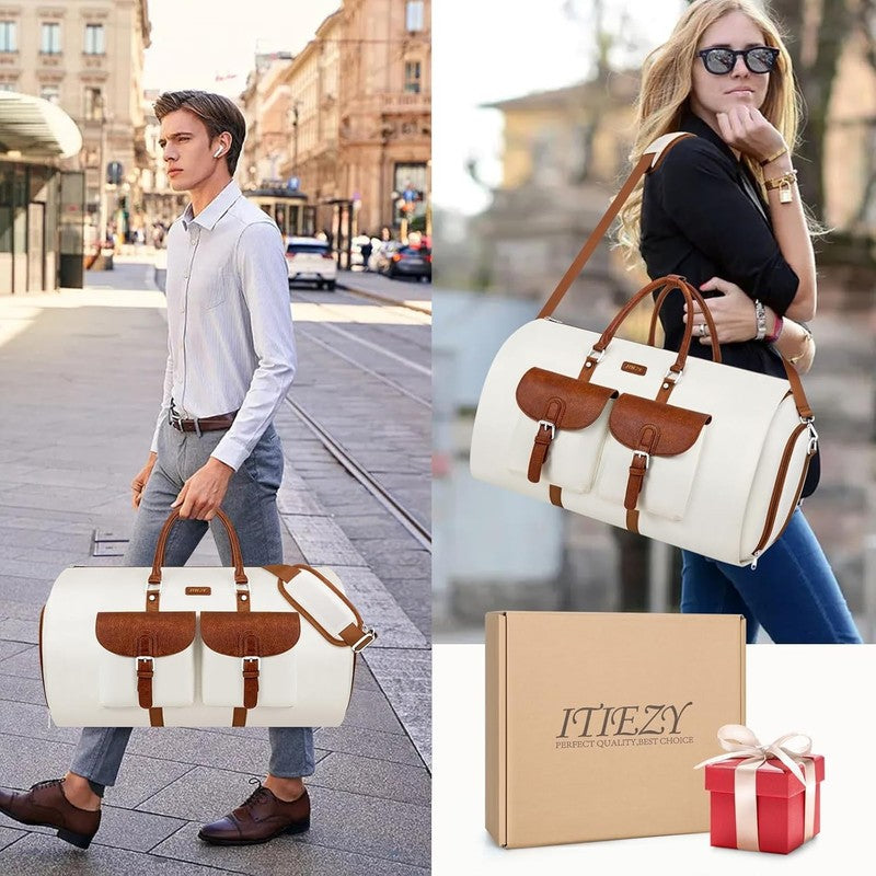 Garment Duffle Bag Travel Convertible Carry On Weekender w/ Shoe Pouch 3Pcs6