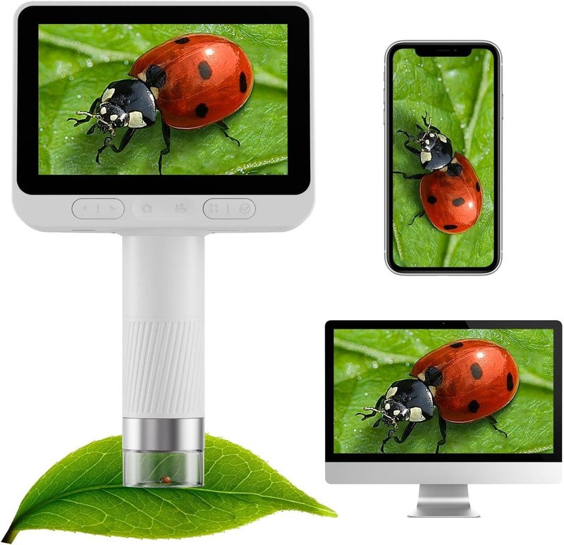 Kids Handheld Digital Microscope 4.0" 1600X Mini Pocket Science Toy Gift3