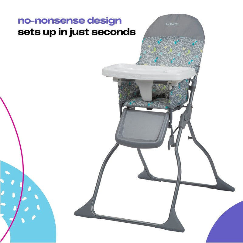 Simple Fold High Chair, Navy Glam11