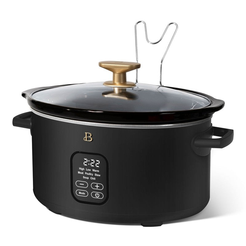6 Qt Programmable Slow Cooker, Black Sesame by Drew Barrymore9