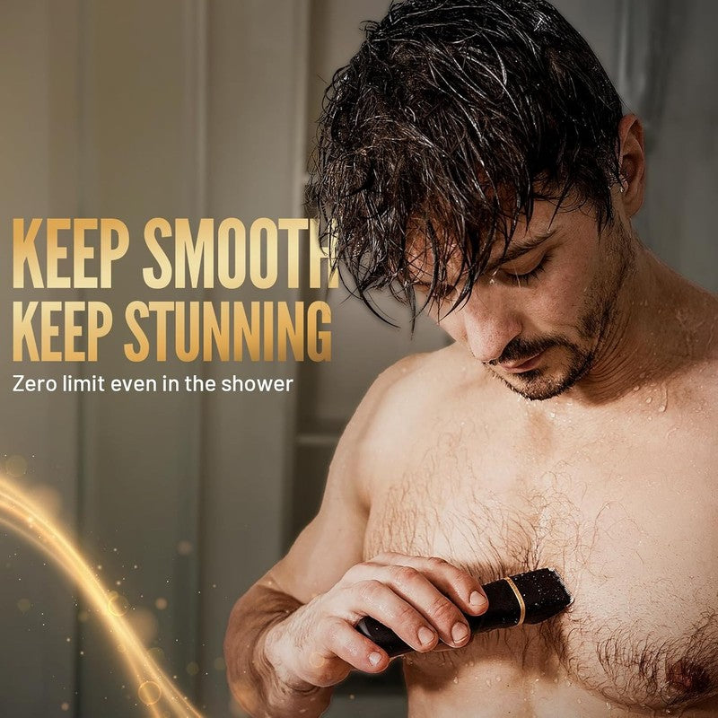 Waterproof Electric Razor for Men - Versatile Grooming Kit with 2 Blades3