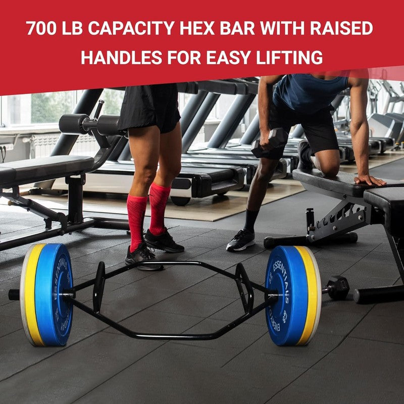 Olympic 2in Hex Trap Bar 500lb Open/Closed Rotating Sleeves Black4