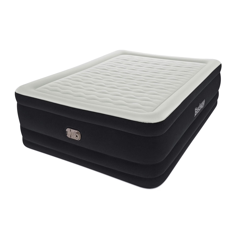 Queen Air Mattress 24in with Built-In AC Pump Comfortable Sleep Support0