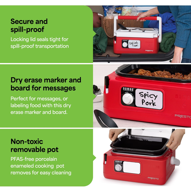 6 Quart Nomad Traveling Slow Cooker5